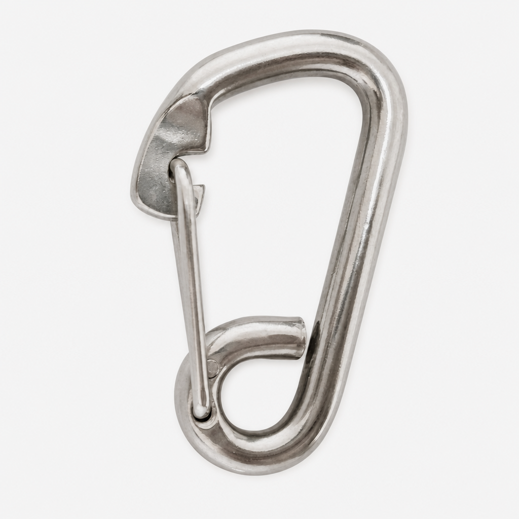 Karabinhage med øje NOCK Essentials, rustfrit stål, Ø10 mm, 100 mm