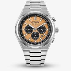 Citizen Zenshin Chrono Eco Drive Super Titanium Orange &amp; Black Watch CA4610-85Z