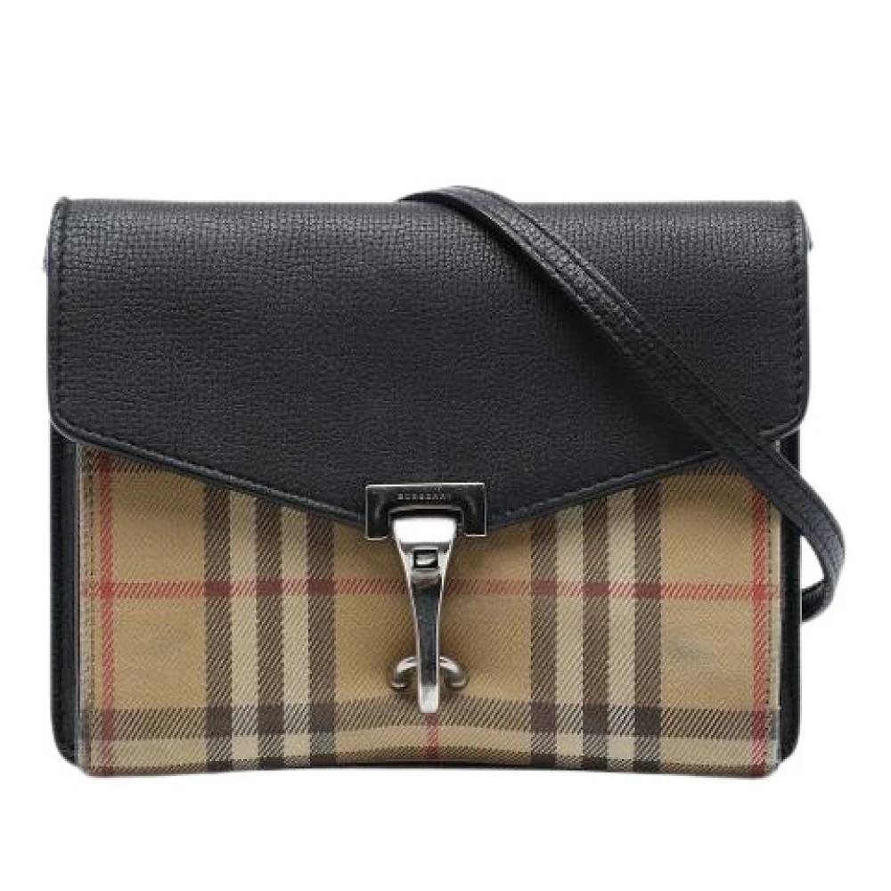 Burberry Vintage Pre-owned Macken Skuldertaske - Vintage - Dame - Beige - ONE SIZE - Uld
