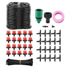 20m Micro Drip Irrigation System Automatic Watering System Kit for Planting Garden US Plug