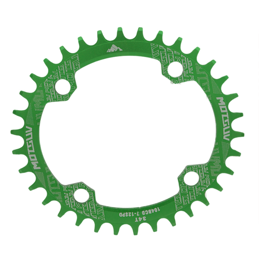 104BCD cykelkædehjulsæt Grøn