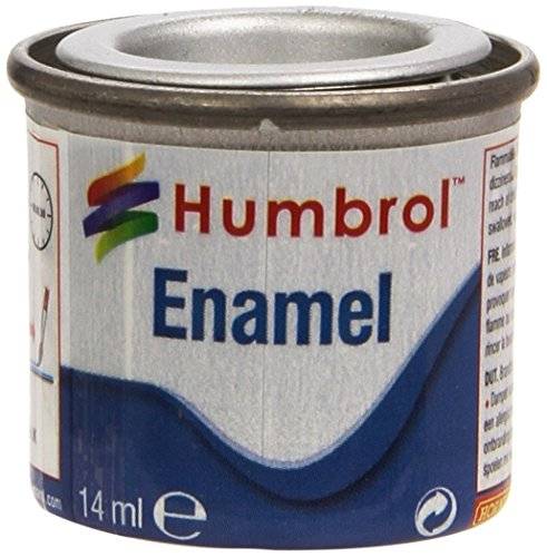 Humbrol Modellfärg – AA0120 No 11 silver – metallisk – glitter nr 1 (14 ml), emaljfärger för modeller, plast, metall, trä, glas, keramik med mera, emaljfärg – hobbyfärg för hantverkskit