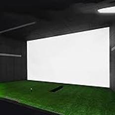 oiakus Golf Impact Screen Duk, golfboll träningssimulator slagskärm vitt tyg, för golfträff/golf övning/för att vässa din golfkörning/träff/flisningsfärdigheter – 299,7 x 200,7 cm