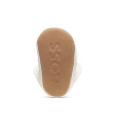 Baby slippers in soft leather with logo print