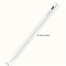 Styluspenna kompatibel med Apple iPad / iPad Pro / Air / Mini 2018-2023, ersättningskompatibel med Apple Pencil med lutningsfunktion, handflateavvisan - Multifärgad (Vit)