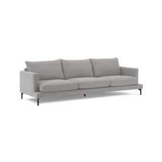 Sleepo Collection - Olivia 4-sits Soffa Silver 272cm - Grå