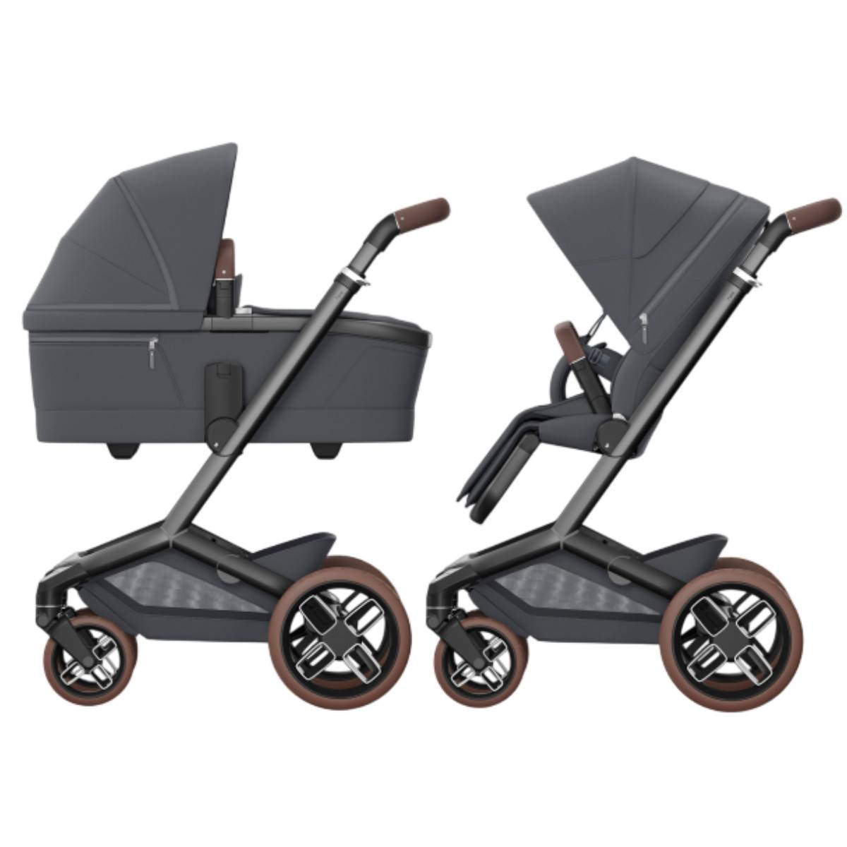 Maxi Cosi Fame Pram with Carrycot - Moon Graphite