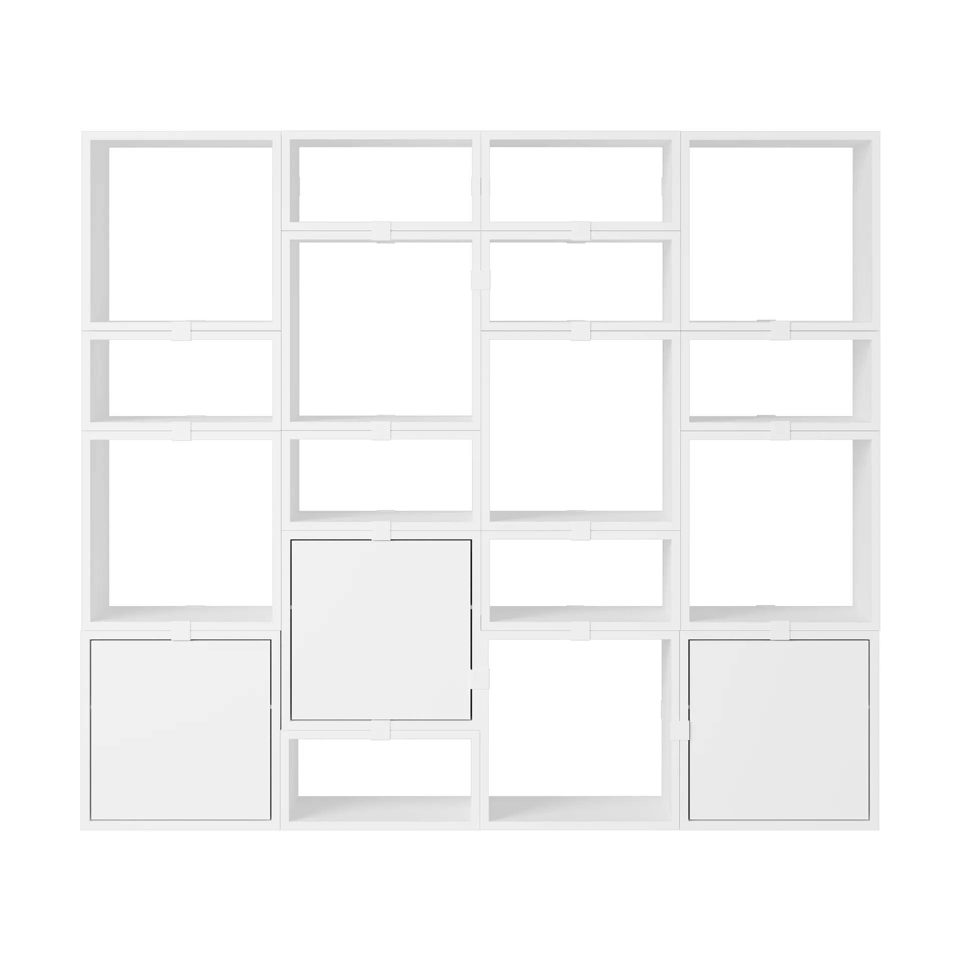 Muuto Stacked förvaringssystem bokhylla konfiguration 4 White