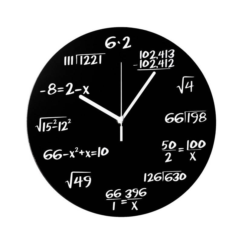 Matematik Formler Vægur Sort