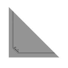 Lala Berlin tørklæde triangle solid XS city