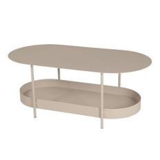 Fermob - Salsa Low Table Nutmeg 14 - Småbord och sidobord utomhus - Goula & Figuera - Brun - Metall