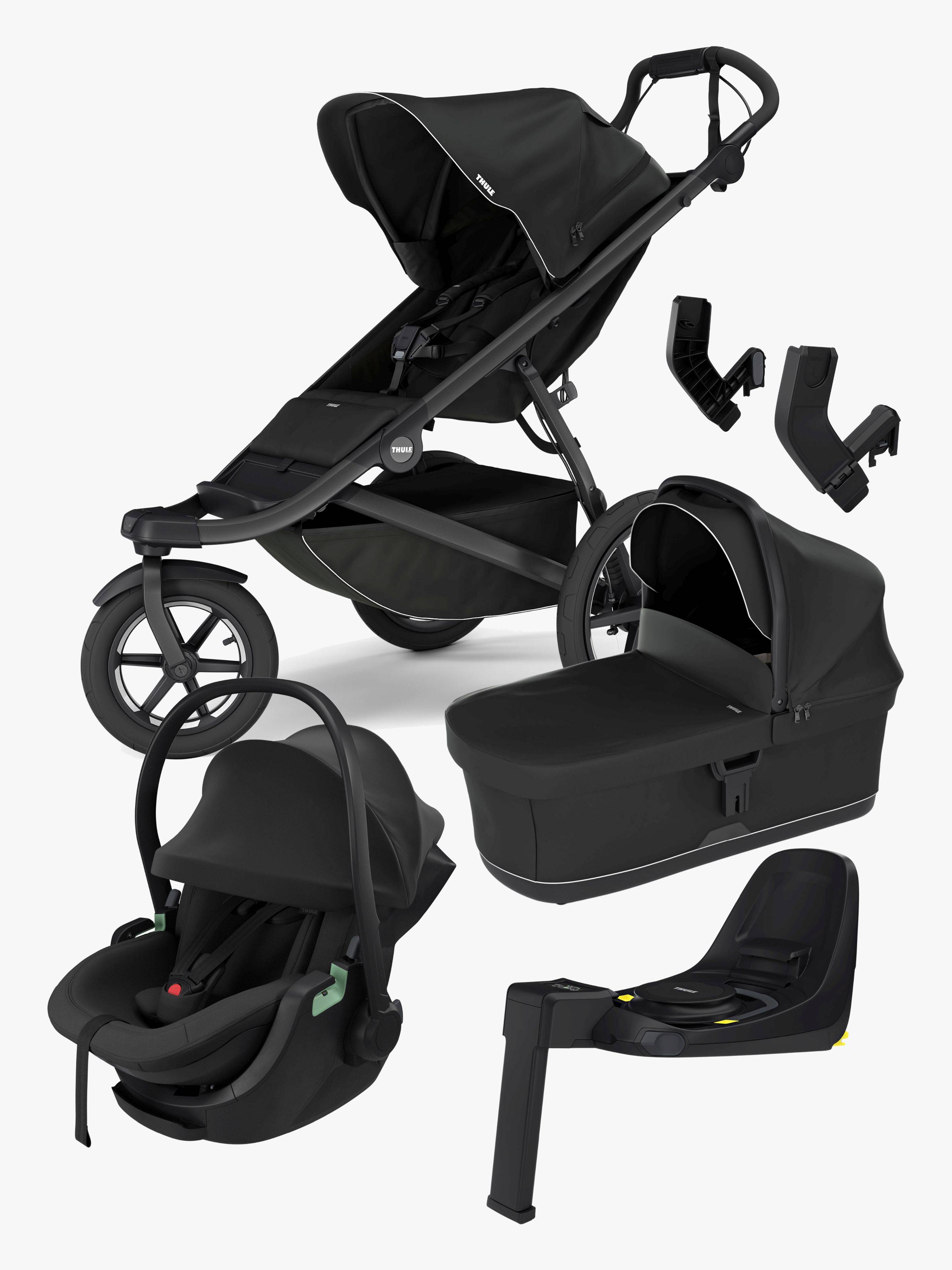 Thule Urban Glide 3 Duovagn inkl. Babyskydd och Bas, Svart