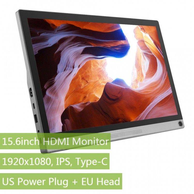 15.6inch Universal Portable Touch Monitor (for EU), 1920×1080, IPS, Type-C