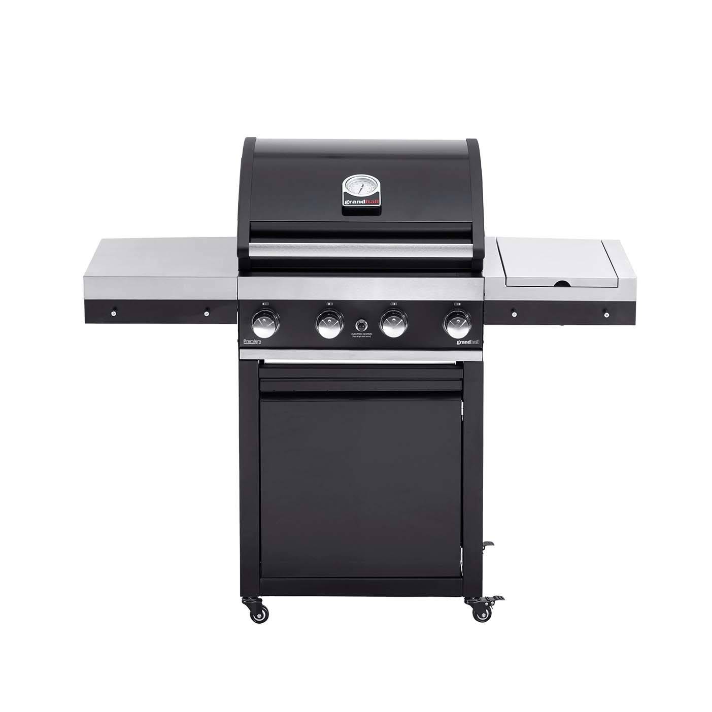 Grandhall Premium G4–4 Brænders Gasgrill med Sidebrænder.