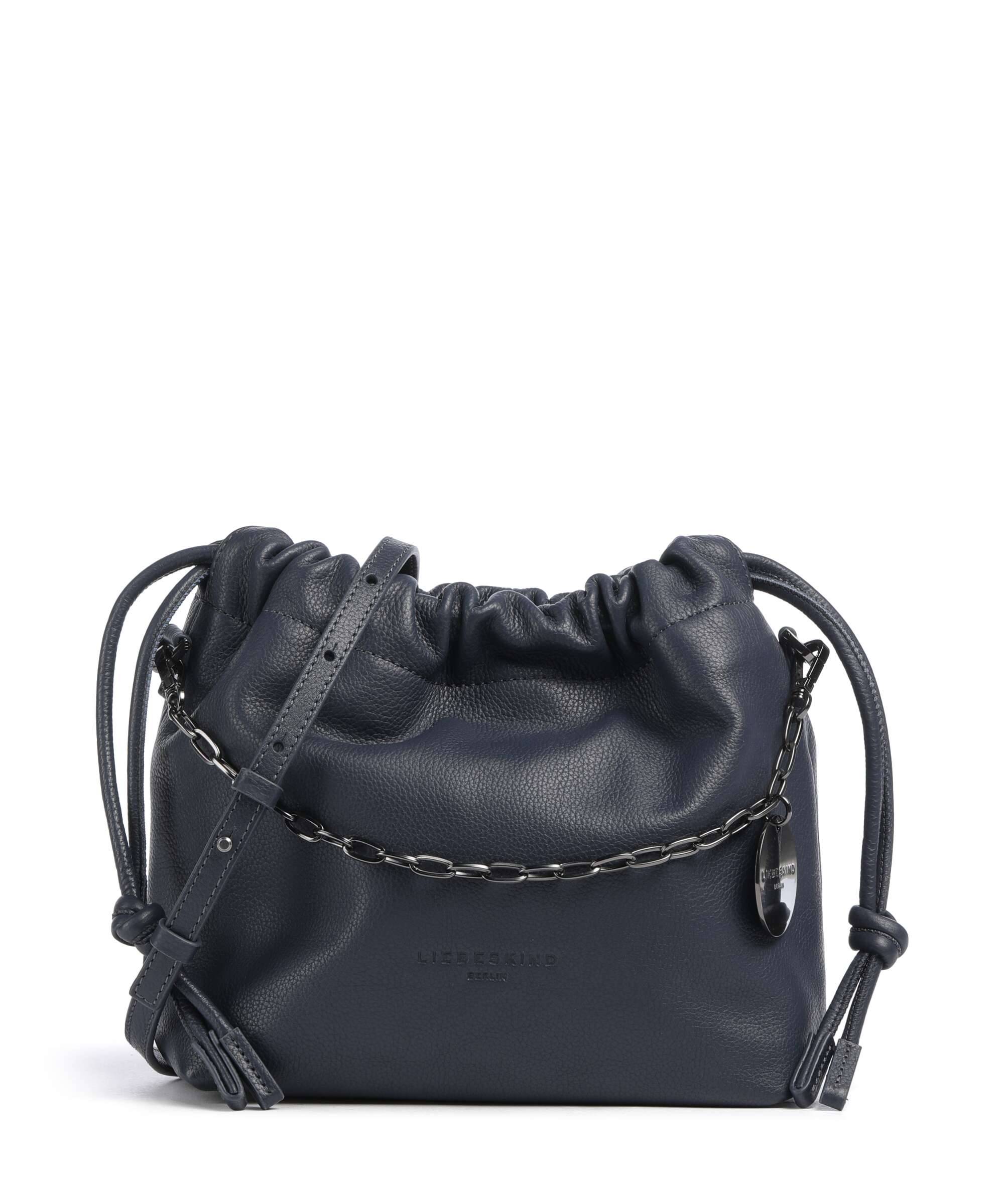 Liebeskind Lya II Small Pebble S Bucket taske peacoat