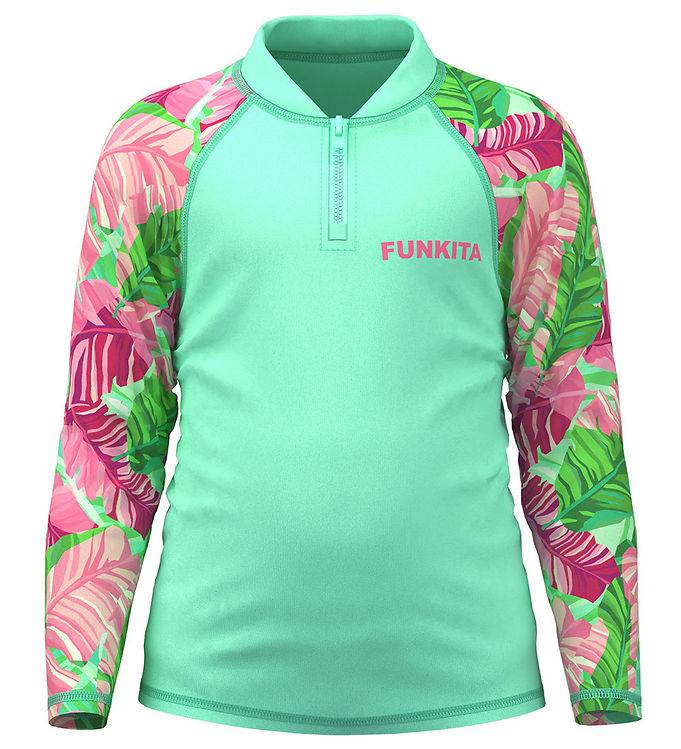 Funkita Badtröja - Zippy - Tropisk Palm - Funkita - 5 år (110) - Badkläder