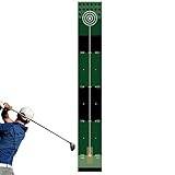 Gvblkq Golf Putting Mat, Portable Golf Training Mat, Golf Putting Practice Mat, Indoor Golf Putting Green, Anti-Slip Golf Putting Mat, Indoor Golf Training Equipment, Golf Practice Mat for Men and Wo