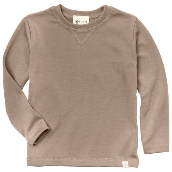 Engel Kid's Sweatshirt L/S Långärmad tröja i merinoull Barn Storlek 140 Färg beige