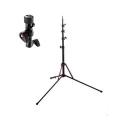 Manfrotto Light Stand Handheld Boom Nano Pole Kit with Snap Tilt Head Maximum Height 195cm Maximum Load Capacity Male Dowel Specification Made in