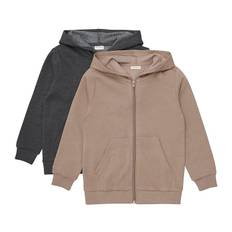 Minymo Cardigans - 2-pack - Fossil - Minymo - 7 år (122) - Cardigan
