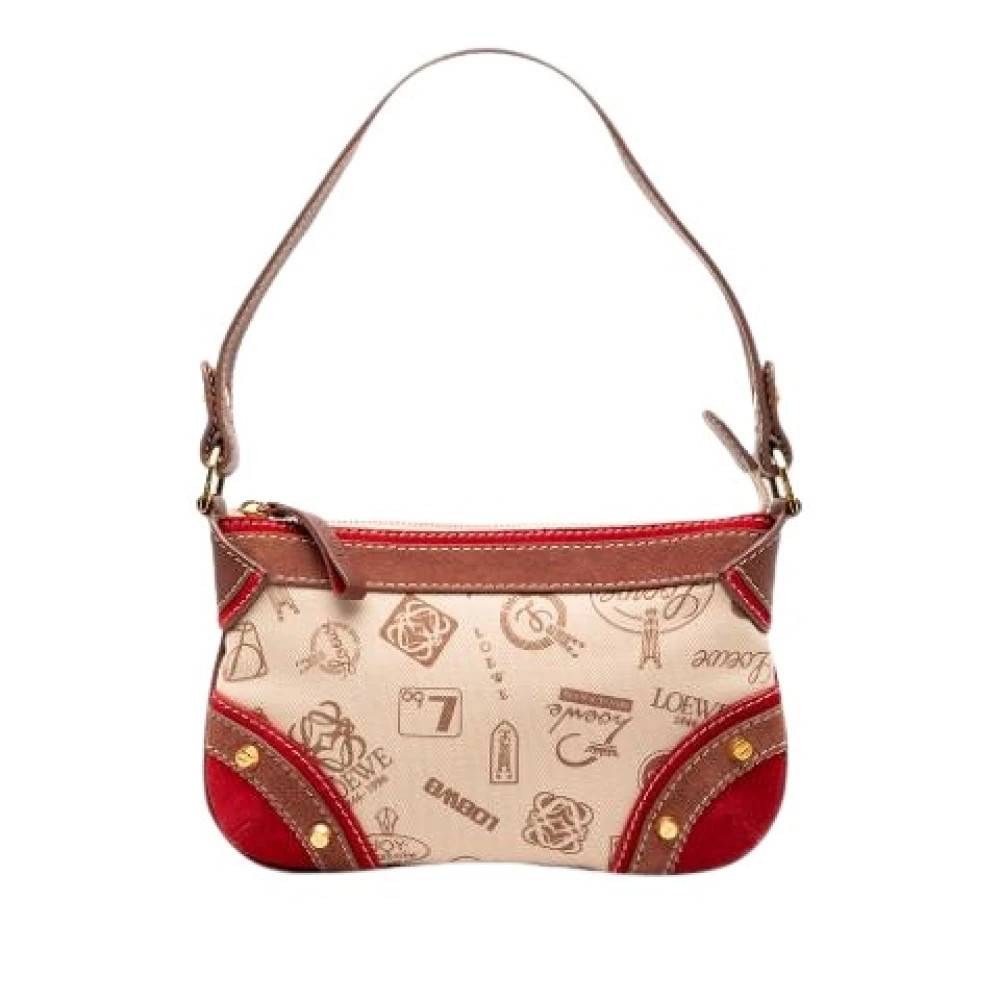 Loewe Pre-owned Pre-owned Canvas Skuldertaske - Vintage - Dame - Flerfarvet - ONE SIZE - Uld