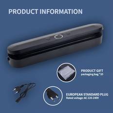 TEMU Eu Plug Vacuum Sealer Machine With 10 Bags, Multi-functional Vacuum Food Sealer Machine Food Preservation To Keep Food Freshness, Without Battery
