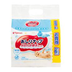 baby Pigeon butt soft and thick pure 80 sheets x 6 pack [Refillable wipes] wipes, finish, 99% water, vit