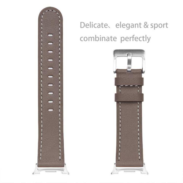 Læderarmbånd til Samsung Galaxy Watch8 / Watch8 Classic - Brun.