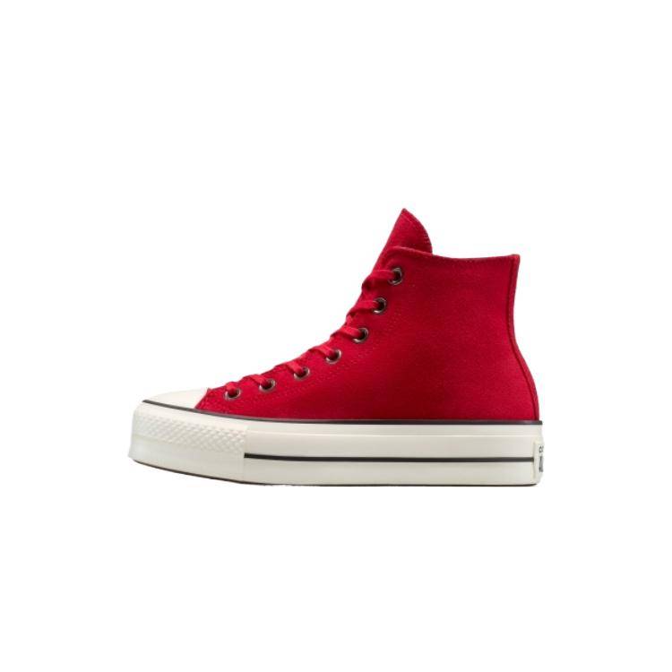 Converse Chuck Taylor All Star Lift Läder Vintage Bekväma Klassiska Sneakers Damsneakers A14515C cm red