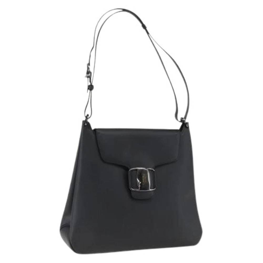 Salvatore Ferragamo Pre-owned - Pre-owned Läder Axelremsväska Vintage - Dam - ONE Size - Läder