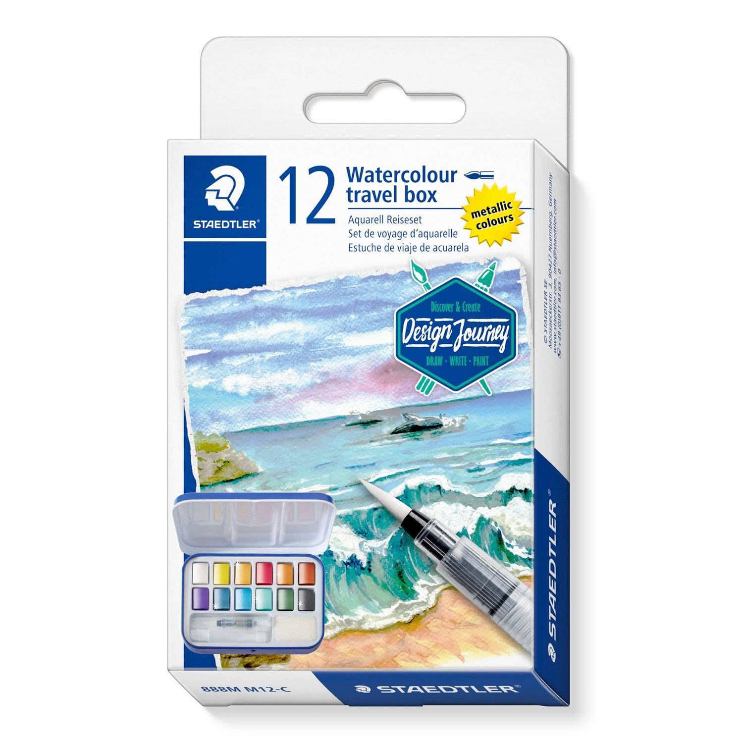 Staedtler - Metallic Watercolours (888MM12-C)