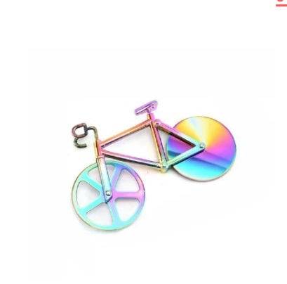 Pizza Cutter Stainless Steel Bicycle Shape Wheel Bike Roller Pizza Chopper Slicer Pizza Cutting Knife Kitchen Tools - Style A