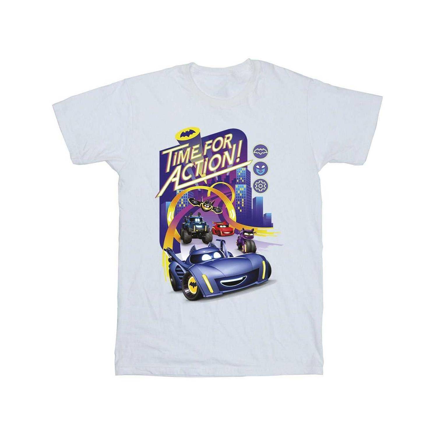 Batwheels Girls Time For Action Bomulls-T-shirt 7-8 Years vit