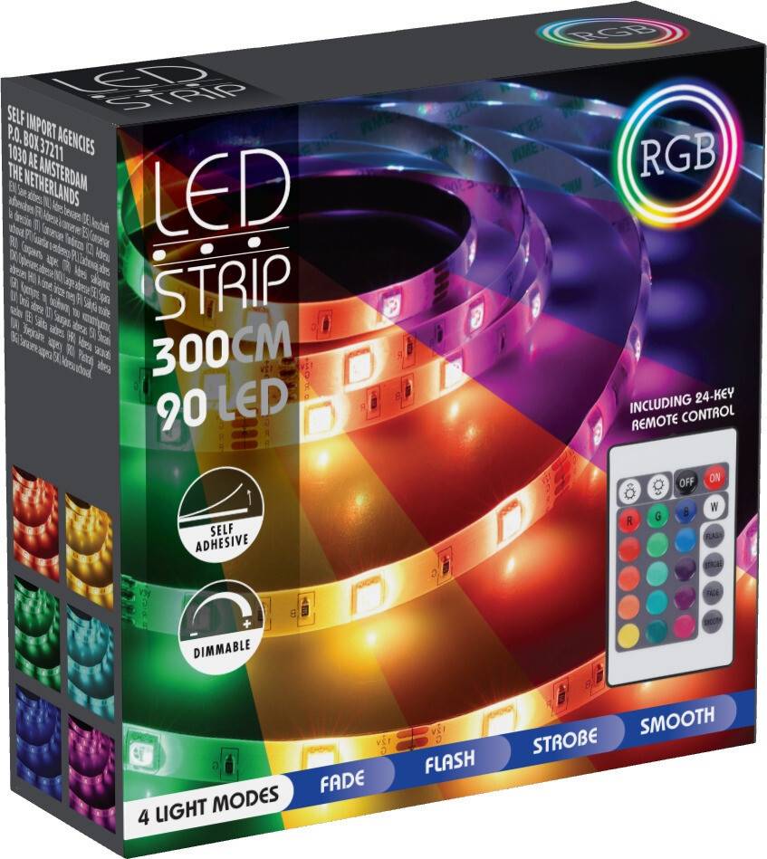 LED List 300cm 90LED RGB - Leksaksaffären - Leksaksaffären
