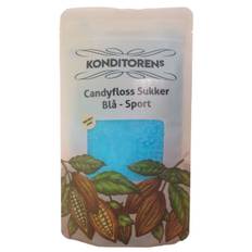 Candyfloss Sukker Blå - Sport (Lime) Smag 250 g, Konditorens