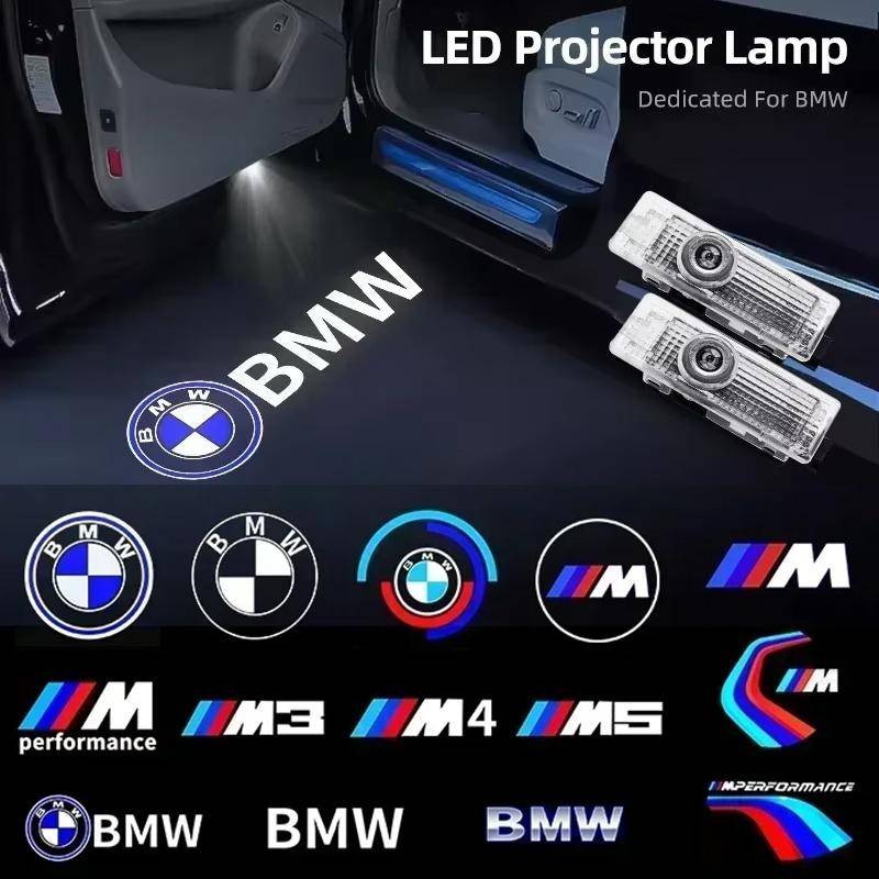 2/4Pcs Car Door Welcome LED Projector Laser Logo Door Light For BMW E90 E60 E46 E93 F20 F21 F30 F31 F32 F33 F34 F15 F10 F01 F11 drswk70
