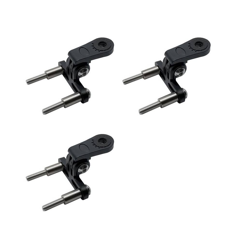 3X Bicycle Headlight Mount Adaptor for Stem Mount Cycling Front Light LED Lamp Holder Bracket Camera Type Connector