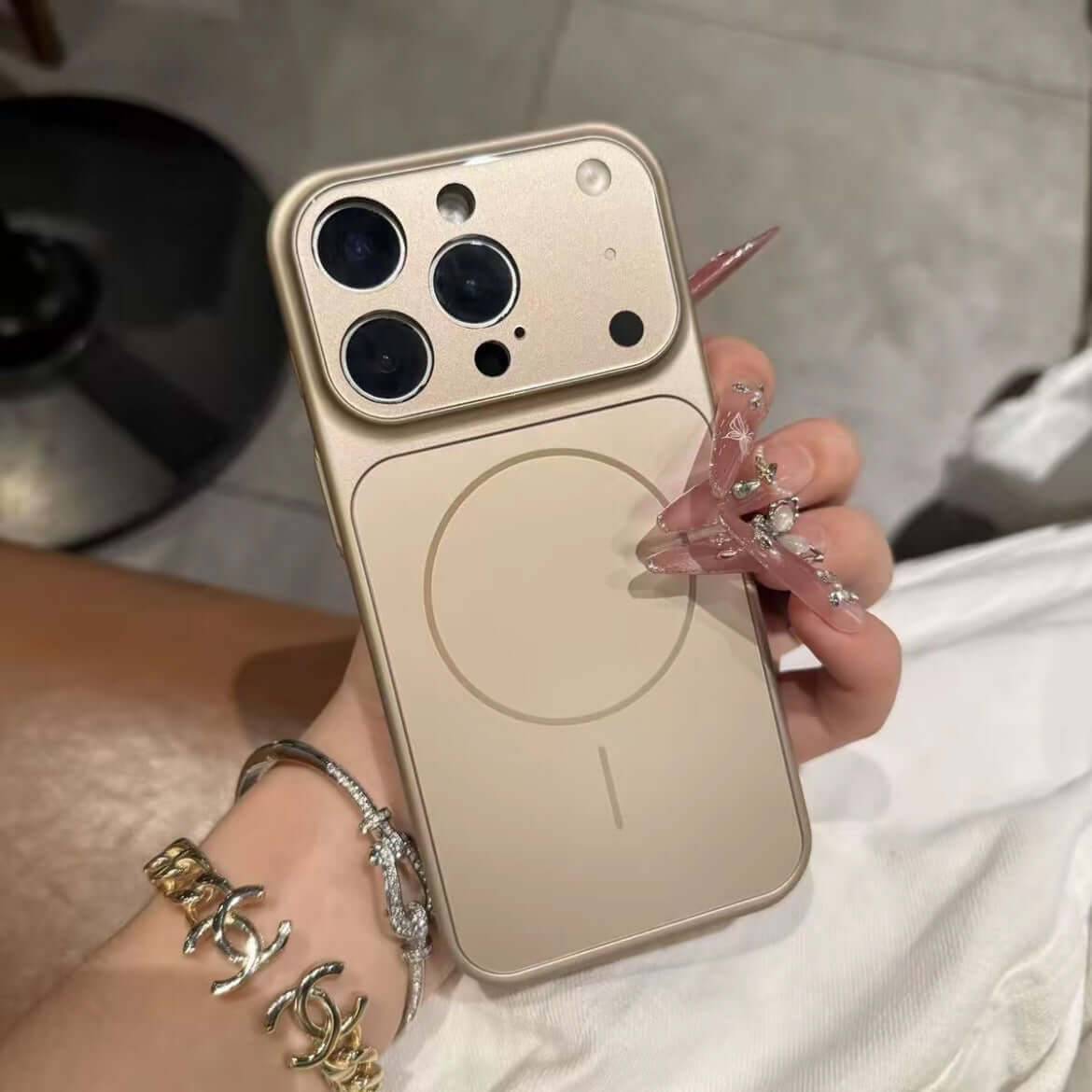 Nano Frosted Magnetic Phone Case for iPhone 17 16 15 Pro Max - Desert Gold / IPhone17ProMax