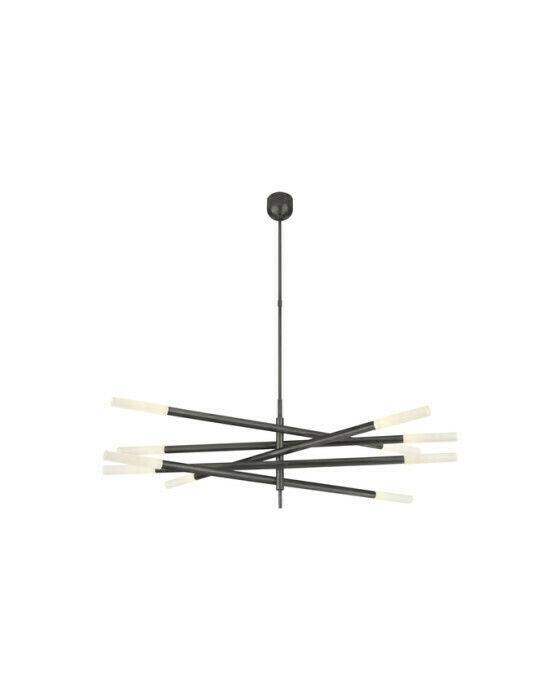 Visual Comfort Rousseau Grande 10L takkrona brons - Guld / Brun (HRequires Special Assembly and Installation / Cust)