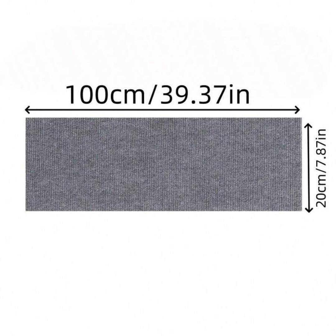 5 st 100X20cm Trappmatta Självhäftande Säkerhetsdörrmatta Mjuk Randig Halkfri Trappstegsmatta Heminredning beige