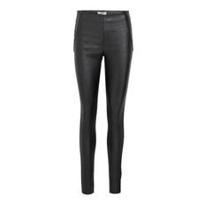 Object - Belle Mw Coated Leggings - Sort Glitter