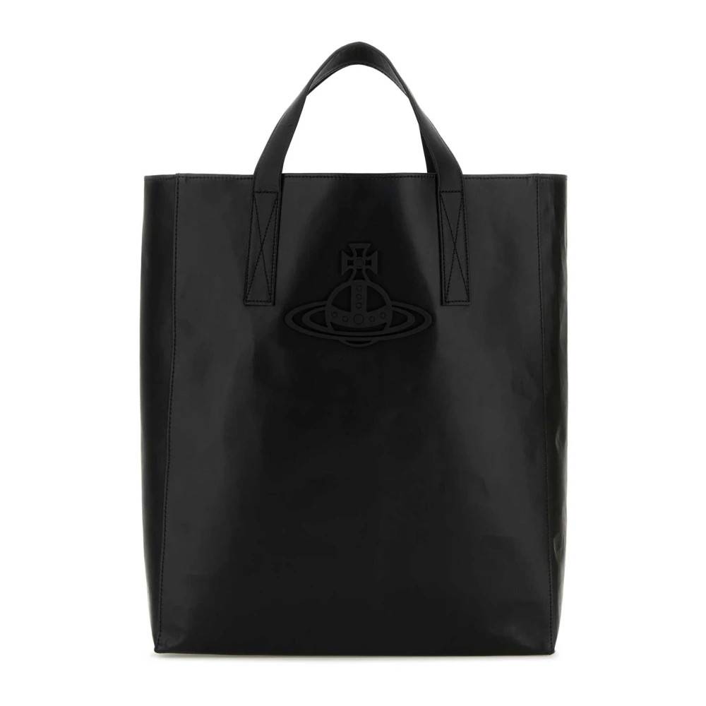 Vivienne Westwood Sarah Mellem Tote - Tasker - unisex - Sort - ONE SIZE - Læder