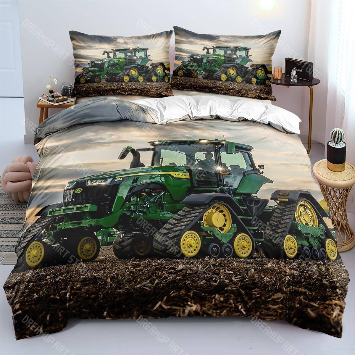 3D-tryck Traktor Sängklädesset Pojkar Traktorer Påslakanset med Örngott Hometextil Dubbel Full Queen King Barnpresent AU Single 140x210cm