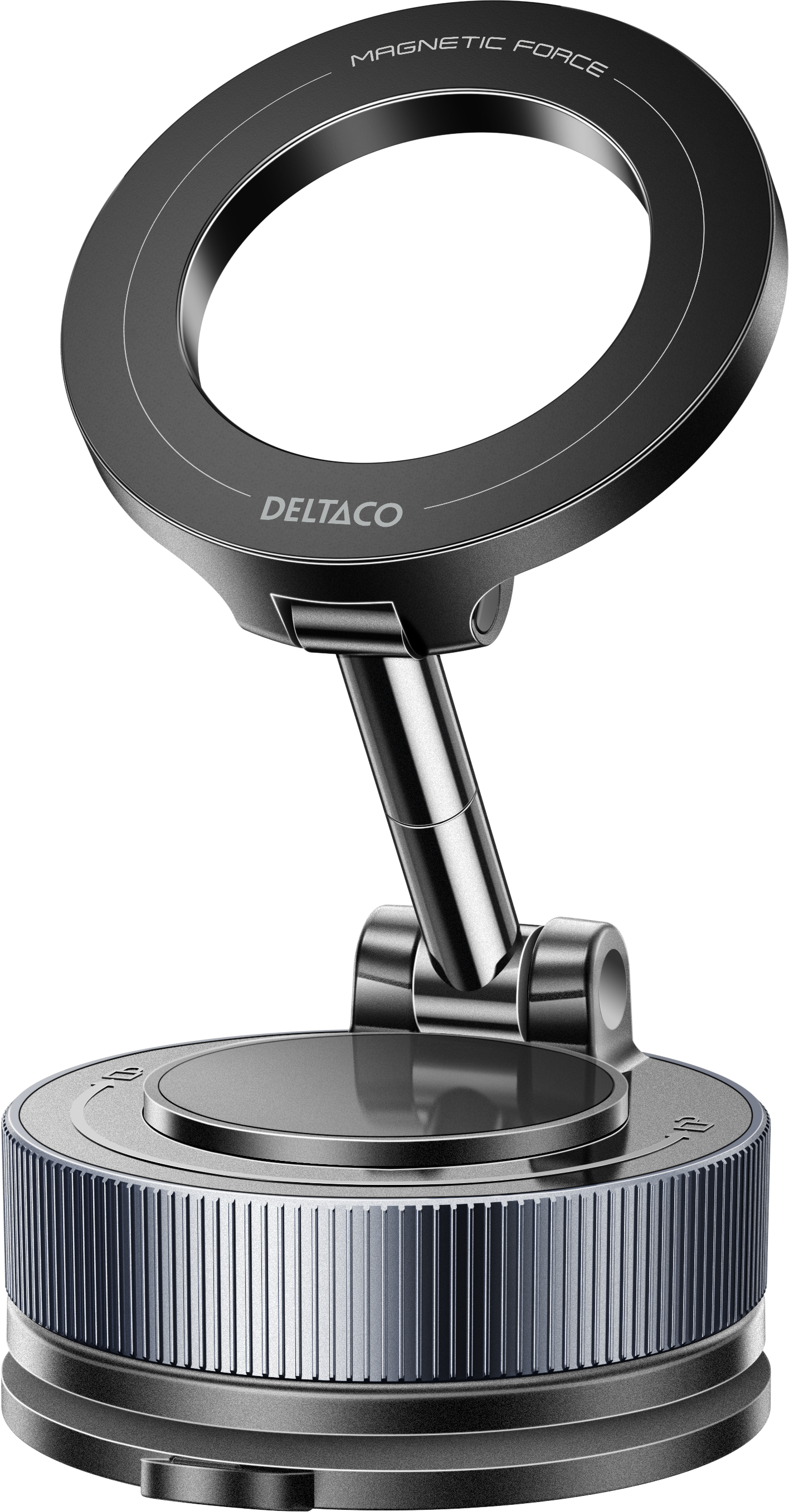 Deltaco Roterbar magnetisk smartphonehållare Svart