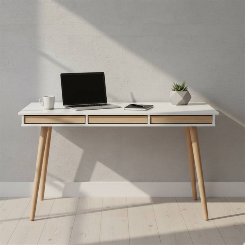Mistral Skrivebord - 137.4 cm x 77 cm x 60 cm | Møbelsalg.dk