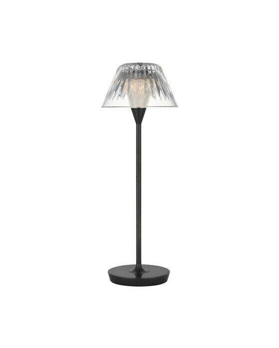 Blaze 16" Rechargeable Table Lamp Bronze/Clear Crystal