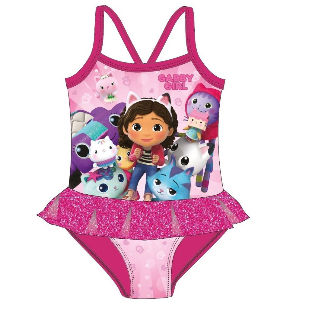 Gabbys Dockskåp Mates barnbaddräkt, 5-6 år / 110-116 cm