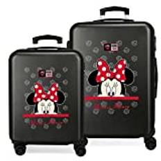 Disney My Pretty Bow resväska set, Svart, 55/68 cms, Ställ in vagnar