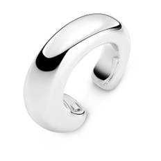 Sif Jakobs Jewellery, Tilbehør, Dame, Grå, ONE SIZE, Poleret sølv øre manchet Goccia Pianura