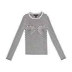 Marc Jacobs, Stickade tröjor & koftor, Dam, XS, Randig Stickad Crewneck Tröja - multicolor (XS)